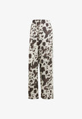 adidas Originals COW PRINT SATIN WIDE LEG - Tracksuit bottoms - multicolor off white