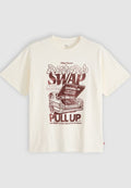 Levi's® VINTAGE FIT GRAPHIC TEE - Print T-shirt - record swap egret