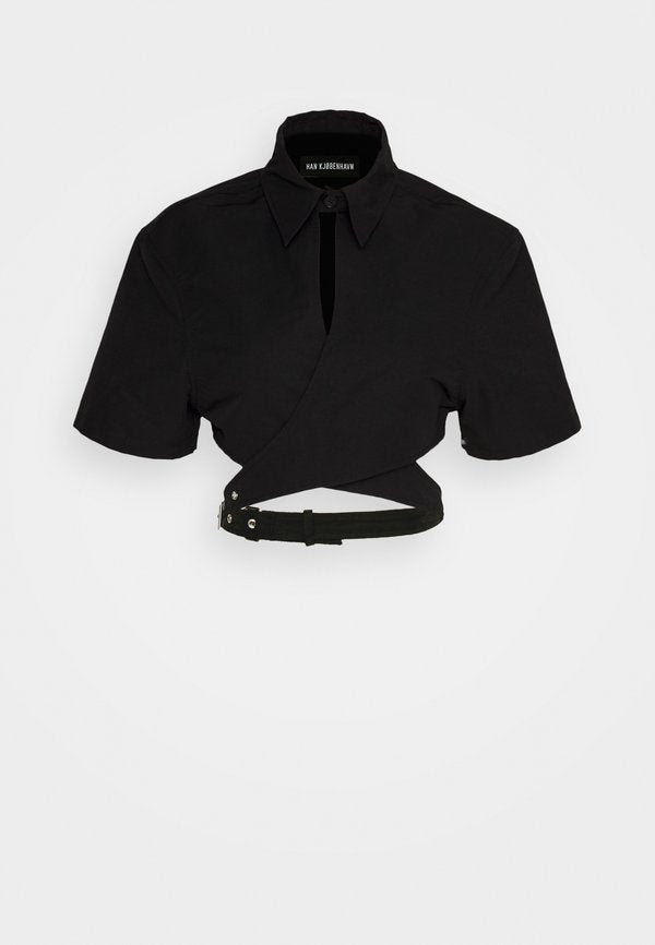 Han Kjøbenhavn  CROPPED WRAP SHIRT