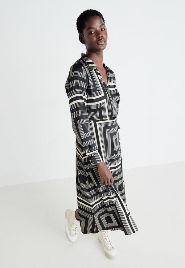 VILA VIMADJA WRAP MIDI DRESS