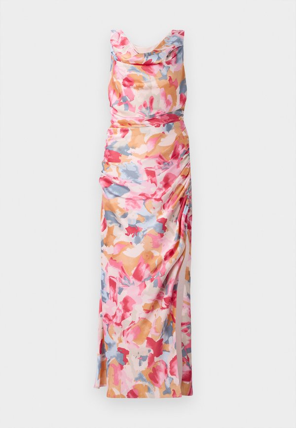 Abercrombie & Fitch Cowl Neck Draped Maxi Dress