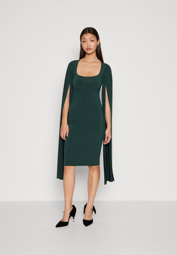 WAL G. SANSA CAPE SLEEVE MIDI