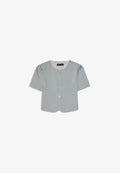 Bershka FITTED PUFF-SLEEVE BLAZER - Blazer - grey