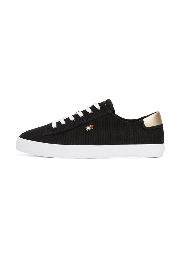 Tommy Hilfiger METALLIC HEEL CANVAS TRAINERS