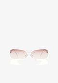 Bershka RIMLESS - Sunglasses - light pink