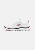 Skechers FLEX ADVANTAGE  - Trainers - white/black/red trim