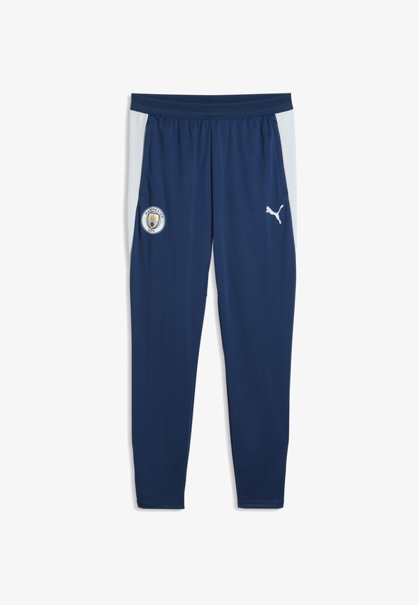 Puma MANCHESTER CITY SLIM TRAININGSHOSE - Tracksuit bottoms - blue jewel-dewdrop