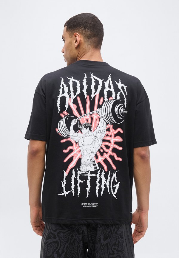 adidas Performance TRAINING MANGA GRAPHIC - Sports T-shirt - black