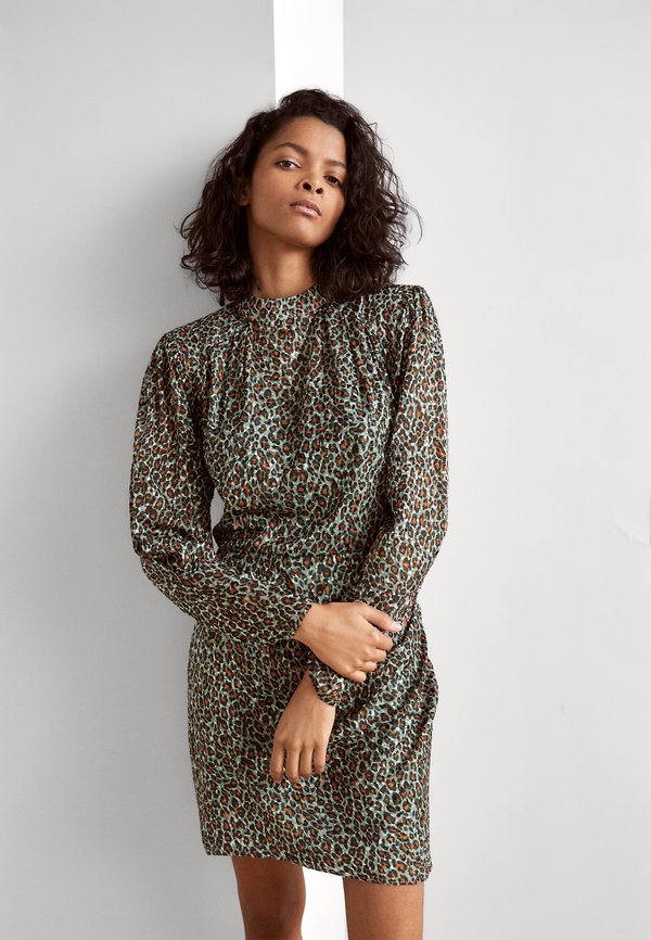 Scotch & Soda MOCK NECK MINI DRESS WITH OPEN BACK DETAIL