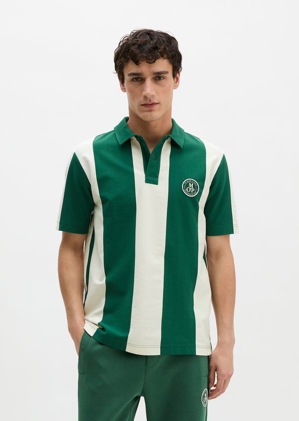 Marc O'Polo MOP CLUB '67 FOOTBALL TRICOT POLO, HEAVY JERSEY, STRIPED
