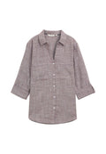 TOM TAILOR BLOUSE WITH SLUB STRUCTURE