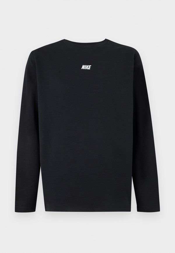 Nike Sportswear CLUB VARSITY CREW - Sweatshirt - black/white