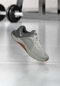 Nike Performance METCON 10 - Training shoe - photon dust/photon dust/pencil point/grey fog/gum light brown/volt