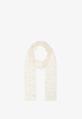 Bershka EMBROIDERED - SCARF - Scarf - white