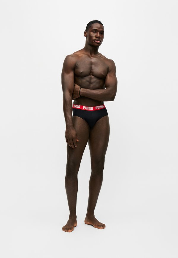 Puma MEN EVERYDAY BASIC  4 PACK - Briefs - red/black