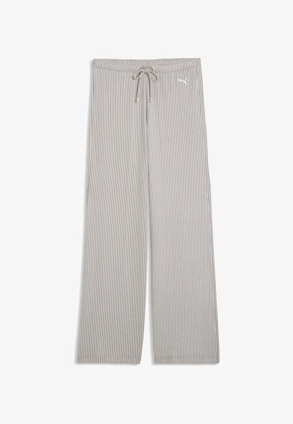 Puma ESSENTIALS RELAXED HOSE MIT WEITEM BEIN - Tracksuit bottoms - mouse gray heather