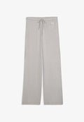 Puma ESSENTIALS RELAXED HOSE MIT WEITEM BEIN - Tracksuit bottoms - mouse gray heather