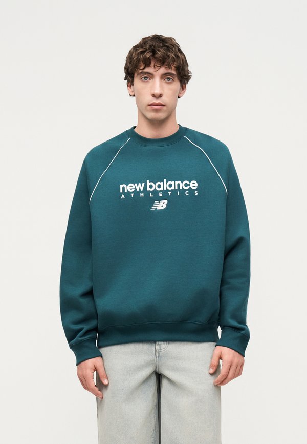 New Balance GRAPHIC CREW UNISEX - Sweatshirt - medusa green