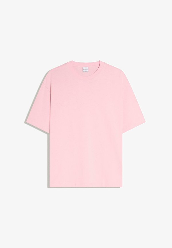 Bershka BOXY SHORT SLEEVE - T-SHIRT 00077443 - Basic T-shirt - light pink