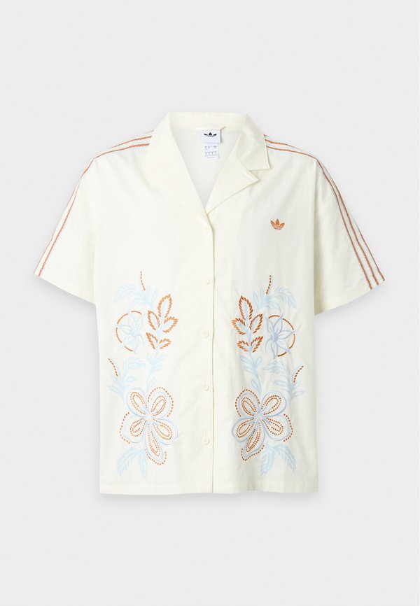 adidas Originals RESORT UNISEX - Button-down blouse - off-white
