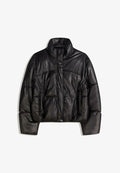 Bershka EFFECT - PUFFER - Winter jacket - black