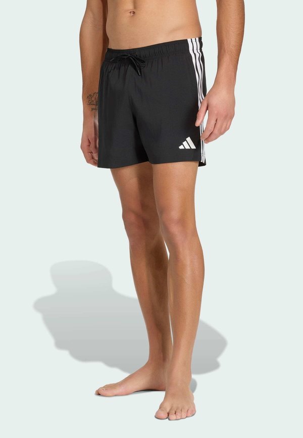 adidas Sportswear ADIDAS SPORTSWEAR 3 STRIPES SWIM SHORTS 5 INCH - Swimming shorts - black   white