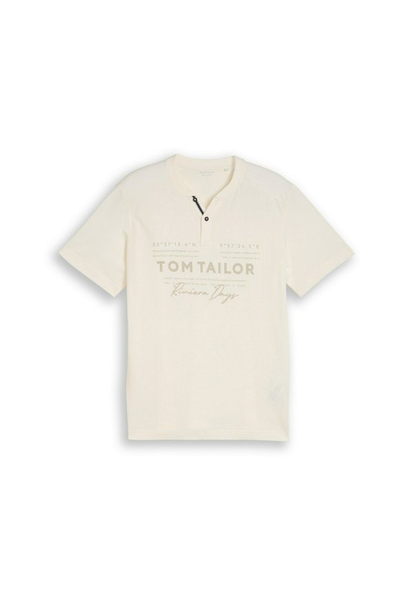 TOM TAILOR TOM TAILOR T-SHIRT HENLEY T-SHIRT IM USED-LOOK