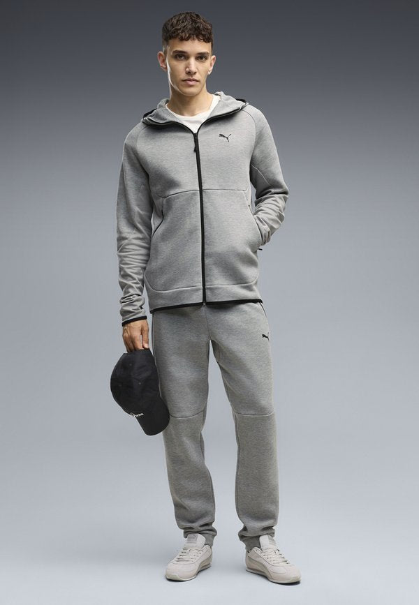 Puma PUMATECH ELEVATED HOSE - Tracksuit bottoms - medium gray heather