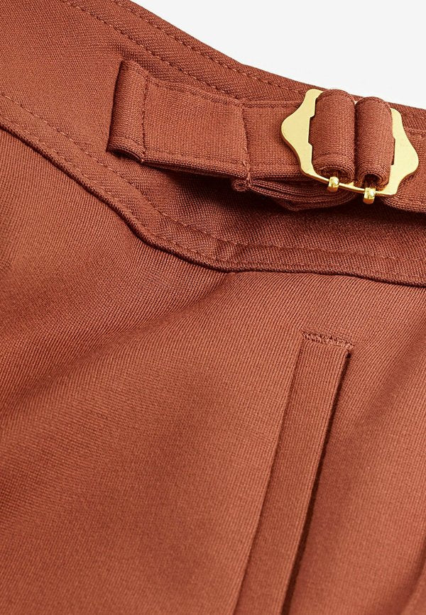 Next TAILORED METAL DETAIL WIDE LEG TROUSERS