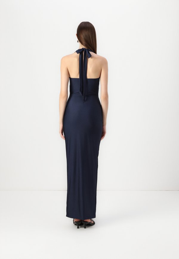 WAL G. EMMA HALTERNECK ROUCHED MAXI