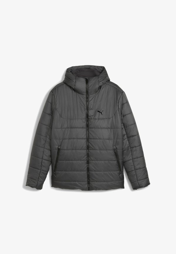 Puma ESSENTIALS WATTIERTE KAPUZENJACKE - Winter jacket - dusky gray