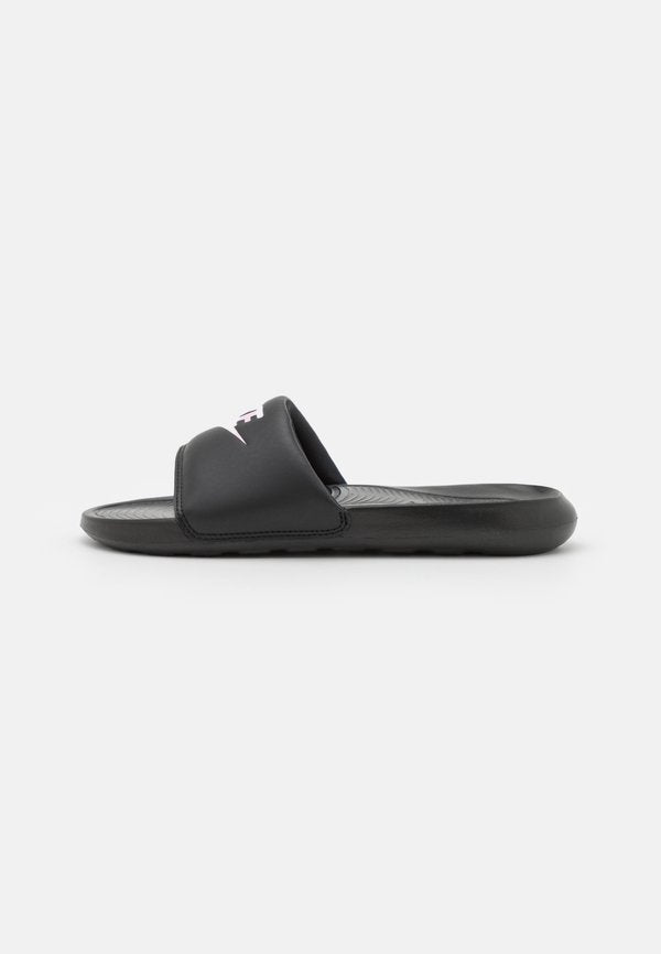 Nike Sportswear VICTORI ONE SLIDE - Mules - black/light arctic pink