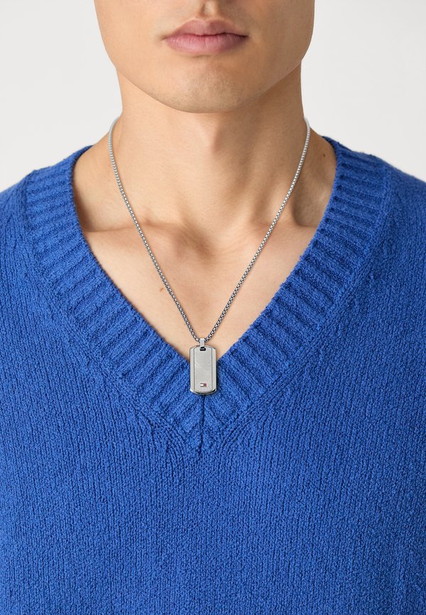 Tommy Hilfiger JAMESON - Necklace - silver-coloured