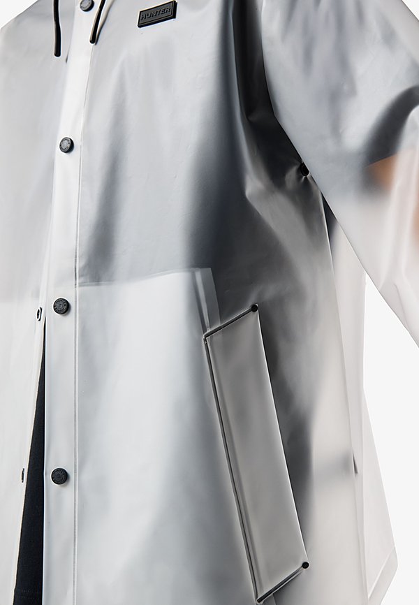 Hunter ORIGINAL IZZY CLEAR MATTE HOODED JACKET UNISEX