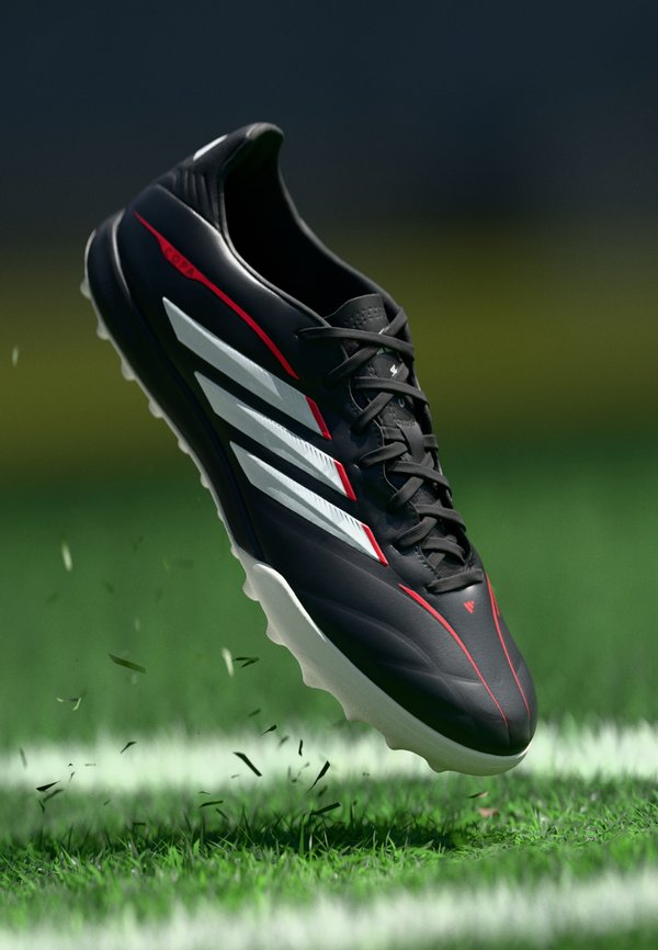adidas Performance COPA PURE IV LEAGUE - Turf football boots - core black/footwear white/lucid red