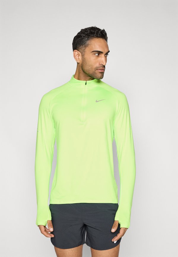 Nike Performance STRIDE MIDLAYER - Long sleeved top - lime blast/reflective silver-coloured