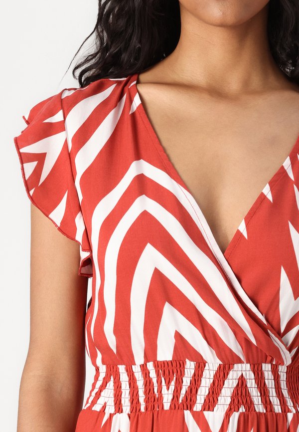 VILA VIAYA PAYA V NECK ANKLE DRESS