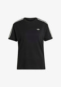 adidas Originals LACE 3 STRIPES TEE - Print T-shirt - black