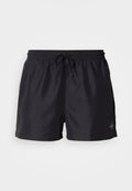 Calvin Klein Swimwear DRAWSTRING WAISTBAND GRAPHIC MONOGRAM - Swimming shorts - black