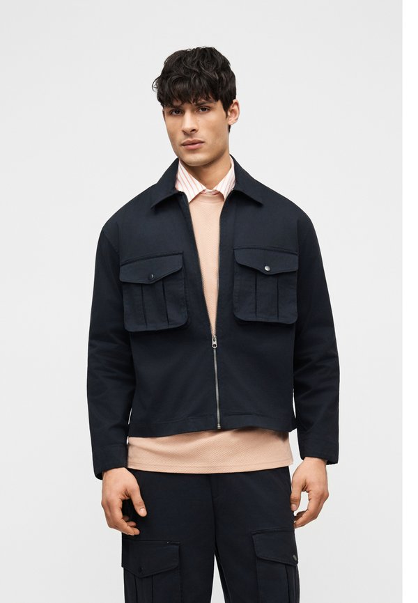Lyle & Scott CHENILE PATCH SHACKET