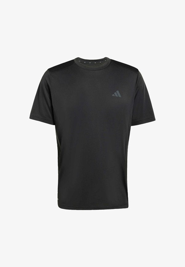 adidas Performance TECH ESSENTIALS WORKOUT 3 STRIPES - Sports T-shirt - black