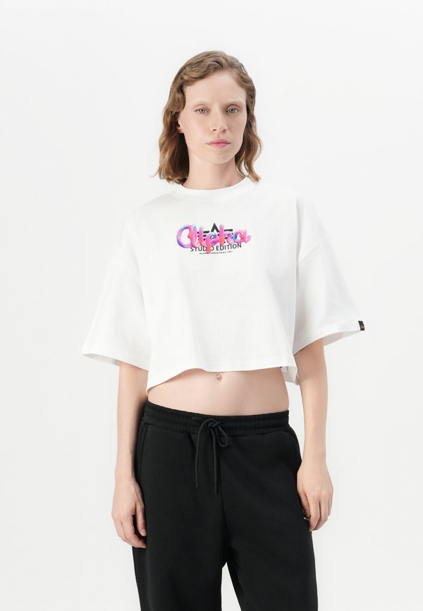 Alpha Industries STUDIO RAINBOW CROPPED