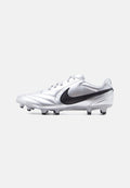 Nike Performance TIEMPO LIGERA PRO FG UNISEX - Firm-ground football boots - metallic silver-coloured/black