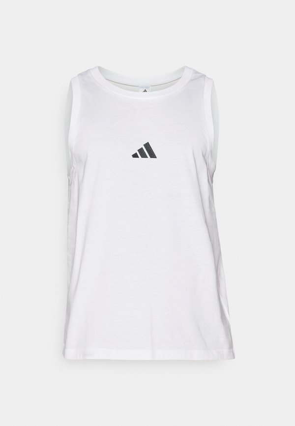 adidas Sportswear ESSENTIALS SMALL LOGO SINGLE  TOP - Top - white/black