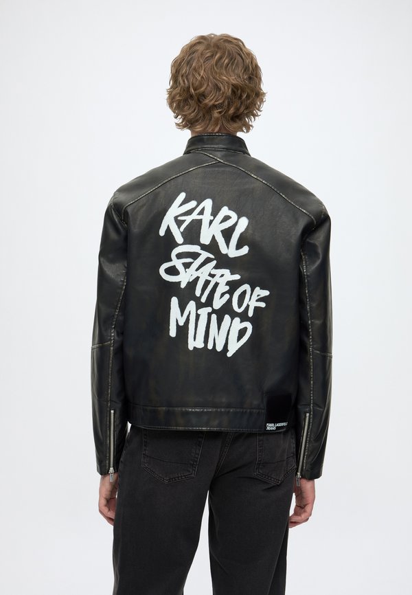 Karl Lagerfeld Jeans KLJ KARLISM PU BIKER JACKET