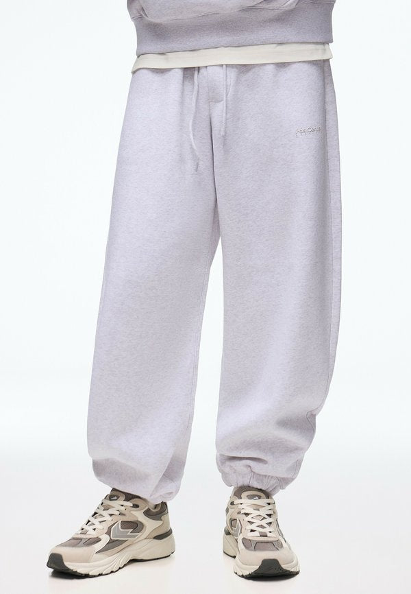 Bershka JOGGER - TRACKSUIT BOTTOMS - Tracksuit bottoms - dark grey