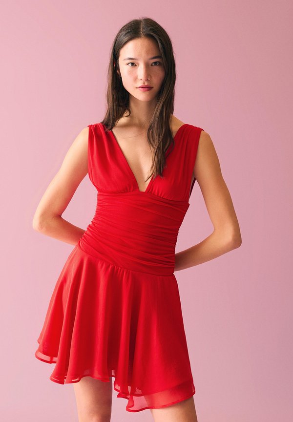 Bershka Day dress - red
