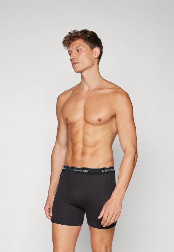 Calvin Klein Underwear BOXER BRIEF 3 PACK 100% COTTON - Boxer briefs - black