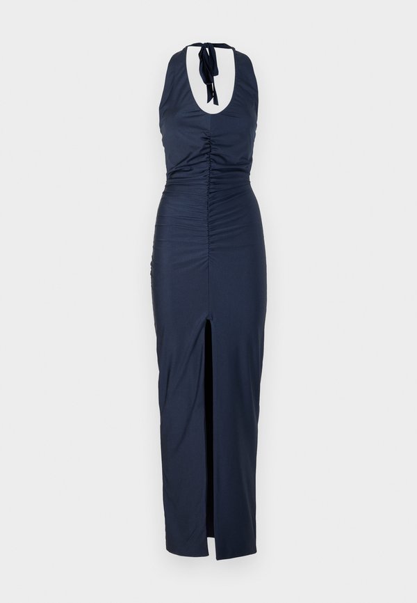 WAL G. EMMA HALTERNECK ROUCHED MAXI