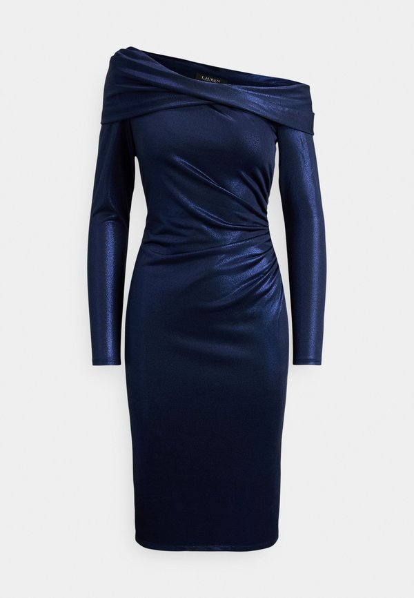 Lauren Ralph Lauren METALLIC OFF-THE-SHOULDER COCKTAIL DRESS